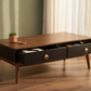 Amigo Mid-Century Modern Coffee Table - Open Drawers