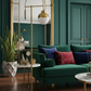 Arcadia Brass Arc Floor Lamp - Art Deco Glamour