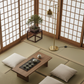 Arcadia Brass Arc Floor Lamp - Japanese Zen