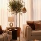 Arcadia Brass Arc Floor Lamp - Sunset Magic