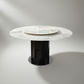 Arco Marble Round Table Chiaroscuro