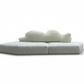 Arctic Lounger Sectional - Pure White Background