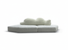Arctic Lounger Sectional - Pure White Background