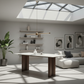 Arctic Marble Dining Table - Architectural Skylight