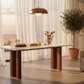 Arctic Marble Dining Table - Sunset Glow