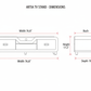Artia TV Stand - Professional Dimensions Diagram