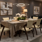 Aurelia Sculptural Dining Table - Elegant Dinner Party Setting