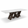 Aurelia Sculptural Dining Table - 白底光影图
