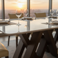 Aurelia Table - Polished Marble Edge Detail