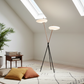 Avela Floor Lamp - Scandinavian Vaulted Ceiling