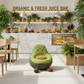 Avocado Hug Chair - Healthy Lifestyle Cafe