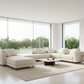Azure Fabric Modular Sectional - Sun-Filled Villa with Legs