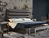 Bardot Leather Channel-Tufted Platform Bed