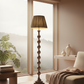 Beaded Wooden Floor Lamp