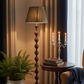Beaded Wooden Floor Lamp