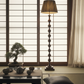 Beaded Wooden Floor Lamp