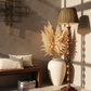 Beaded Wooden Floor Lamp