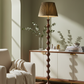 Beaded Wooden Floor Lamp