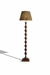 Beaded Wooden Floor Lamp