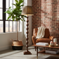 Beaded Wooden Floor Lamp