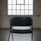 Black Barrel-Back Dining Chair - Angle 5