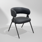 Black Barrel-Back Dining Chair - Chiaroscuro