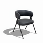 Black Barrel-Back Dining Chair - White BG 6