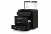 Black Vanity Dresser White Background