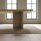 Blanc Monolith Dining Table Angle 1