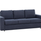 Stearns & Foster Paolo Deep Blue Fabric Queen Sleeper Sofa with 5" Memory Foam Mattress
