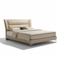 Caitlyn Leather Platform Bed with Long Shadow