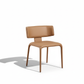Camel Leather Chair - Reframed to Match Reference