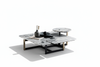 Carrara Marble Coffee Table Set 