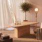 Carrara Travertine Rectangle Dining Table