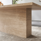 Carrara Travertine Rectangle Dining Table