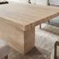 Carrara Travertine Rectangle Dining Table