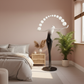 Celestia Liberty Orbit Floor Lamp in Bedroom