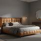 Chateau Luxe Tufted Platform Bed in Gray Room
