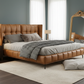 Chateau Luxe Tufted Platform Bed with Dark Shadow