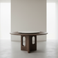Chestnut Wood Dining Table - Minimalist Space