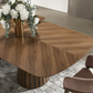Chevron Walnut Dining Table - Lifestyle 14