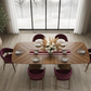 Chevron Walnut Dining Table - Lifestyle 7