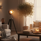 Cinema Luxe Tripod Spotlight Floor Lamp - Sunset Glow