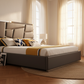 Contemporary Geometric Panel Bed - Lifestyle 1