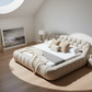 Cozy Bubble Platform Fabric Bed - Circular Skylight