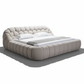 Cozy Bubble Platform Fabric Bed - Diagonal Hard Shadow