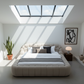 Cozy Bubble Platform Fabric Bed - Geometric Skylight