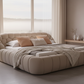 Cozy Bubble Platform Fabric Bed - Morning Mist