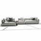 Crater Upholstered Sectional - Pure White Background