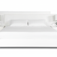 Crystal Luxe High Gloss Platform Bed - Front View White Background